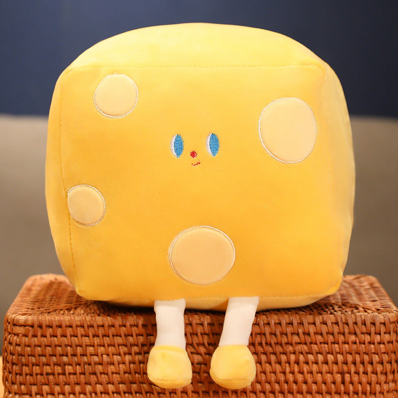 Children's Cube Butter And Cheese Pillow Plush Toys