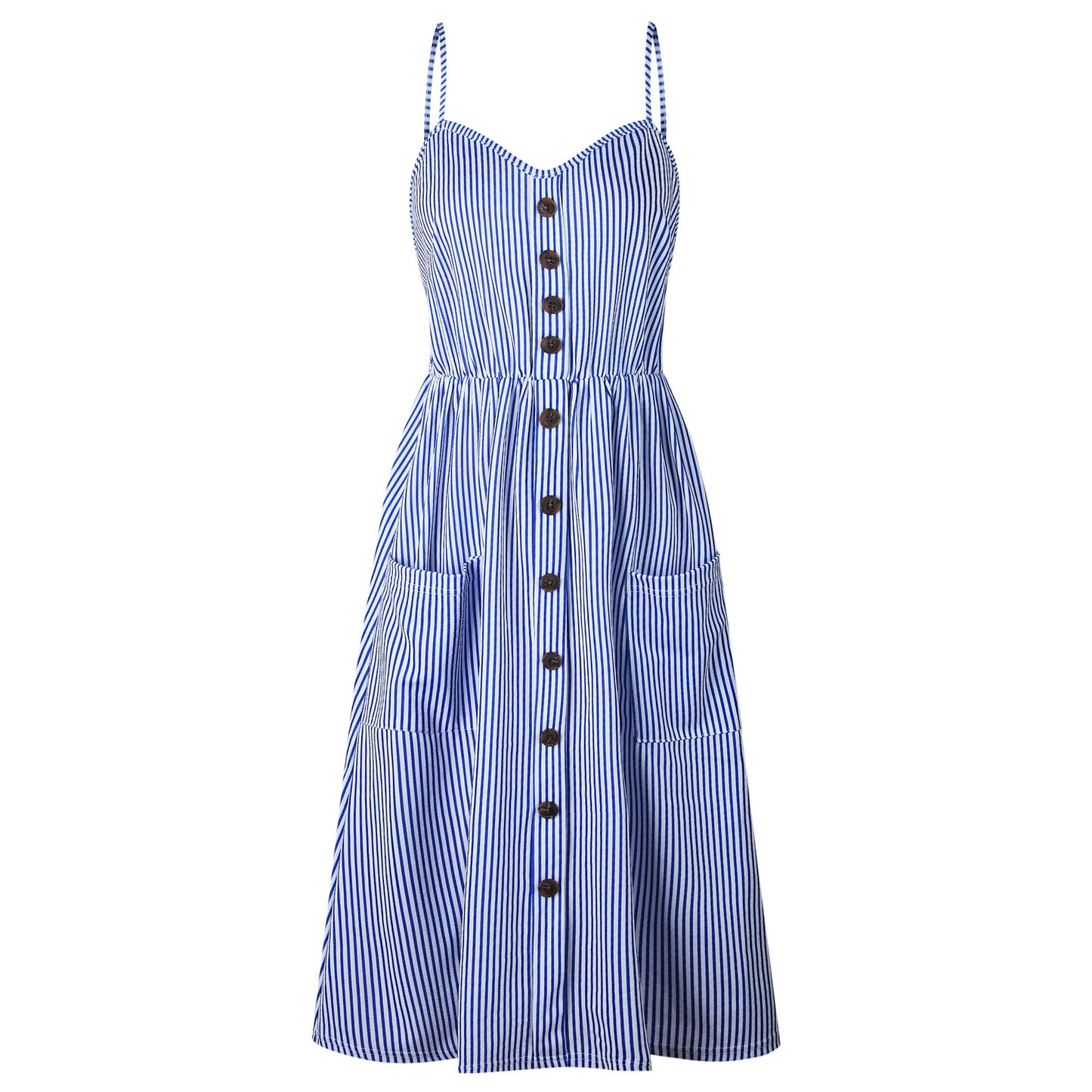 Robe fleurie à bretelles tendance pour femme