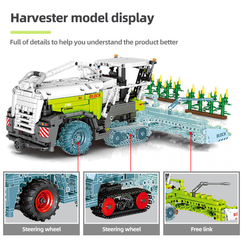 Puzzle de récolte de maïs de ferme, jouets de blocs de construction pour enfants