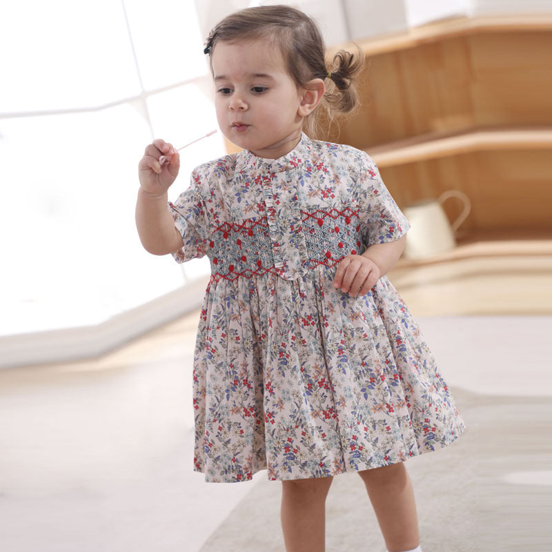 Children's Clothing Hand-picked Floral Princess Dress