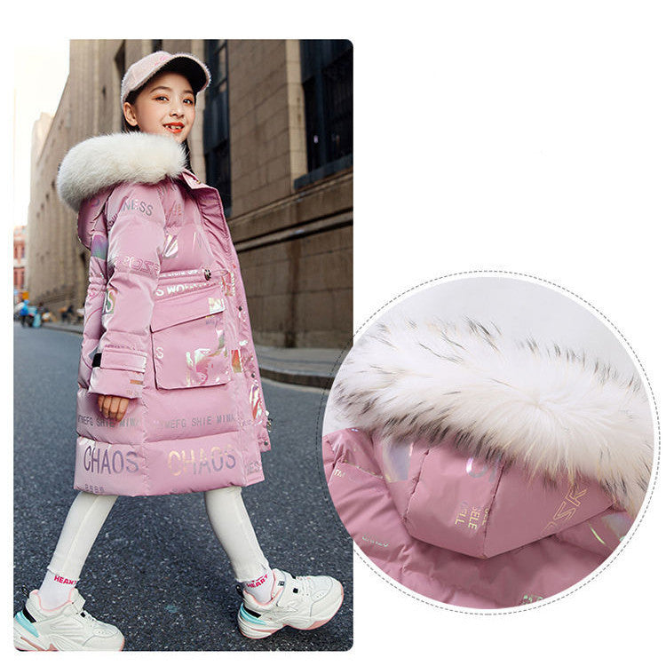 Children's Long Winter Down Padded Coat