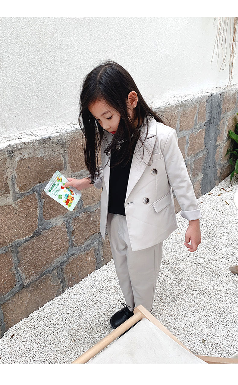 Children's Business Suit Handsome Girl Dresses Of Bride Fellow Kids Costume For Piano Performance Children Little Boy Suit Jacket Spring