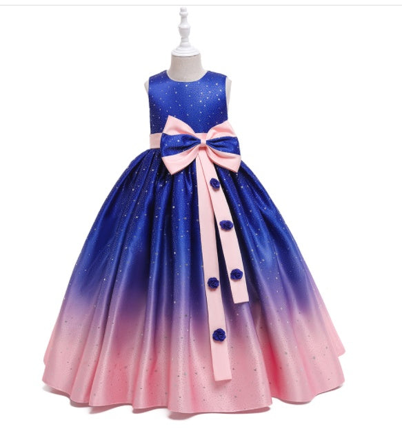 Catwalk Birthday Foreign Style Cross-border Dress Children's Long Skirt