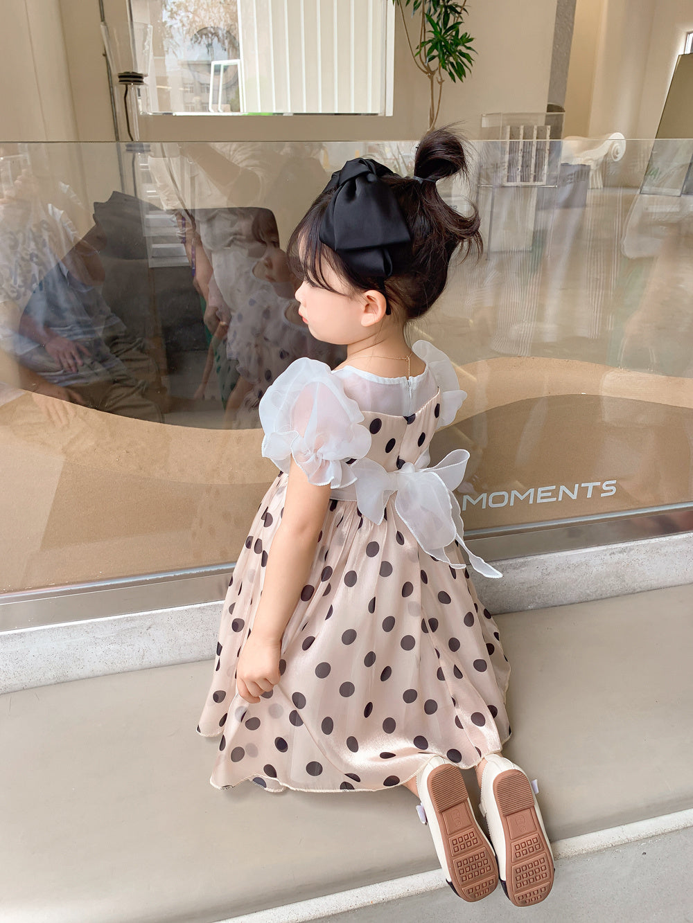 Children's Baby Polka Dot Bow Dress