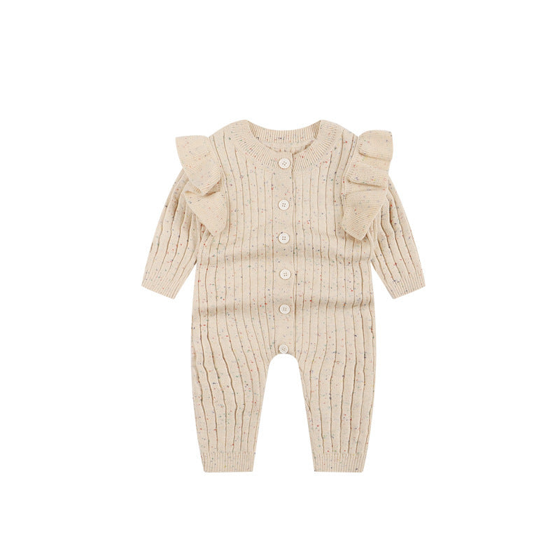 Combinaison tricotée pour bébé, vêtements d'automne