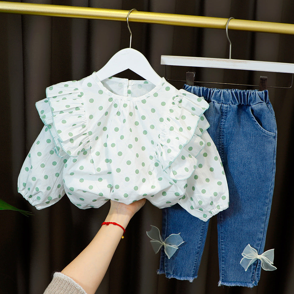 Costume bébé fille, vêtements pour enfants à manches longues