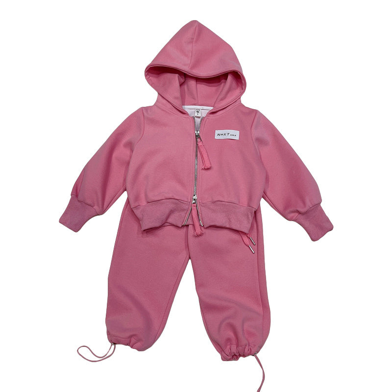 Deux sweats à capuche de sport et de loisirs parent-enfant