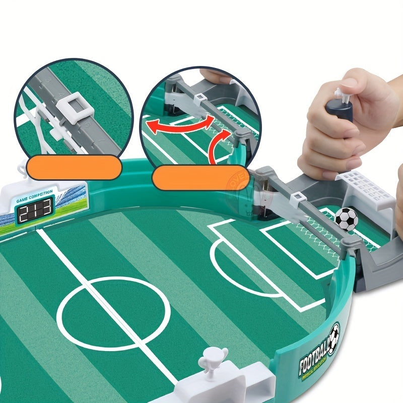 Juego interactivo de mesa de fútbol, ​​mini juego de fútbol de mesa para niños, juego de mesa interactivo de deportes familiares de coordinación mano-ojo entre padres e hijos