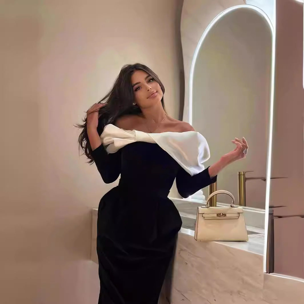 Robe longue sans bretelles à la mode, vêtements pour femmes, ensemble deux pièces