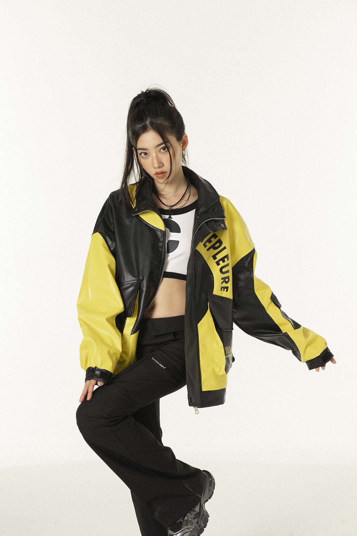 Autumn New American Stitching Letter Jacket