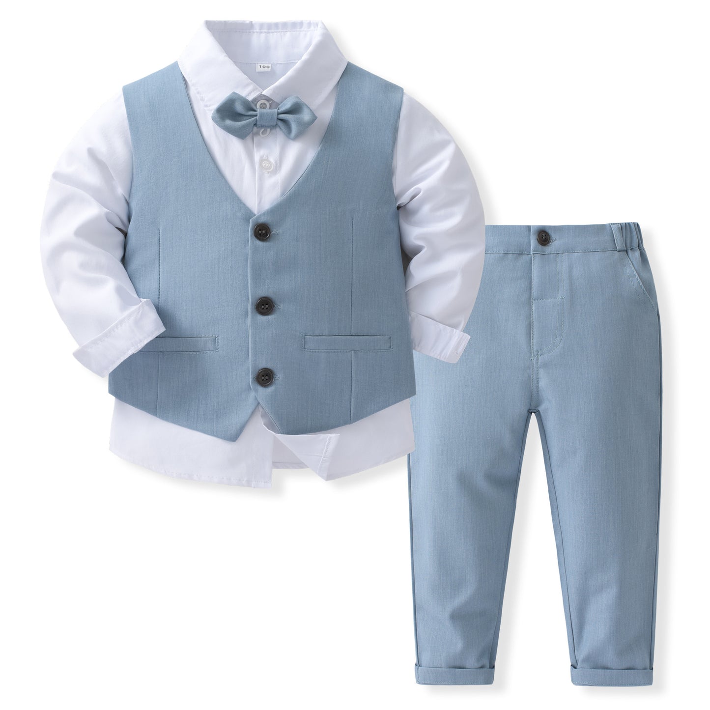 Baby Banquet Party Gentleman Collar Vest Set