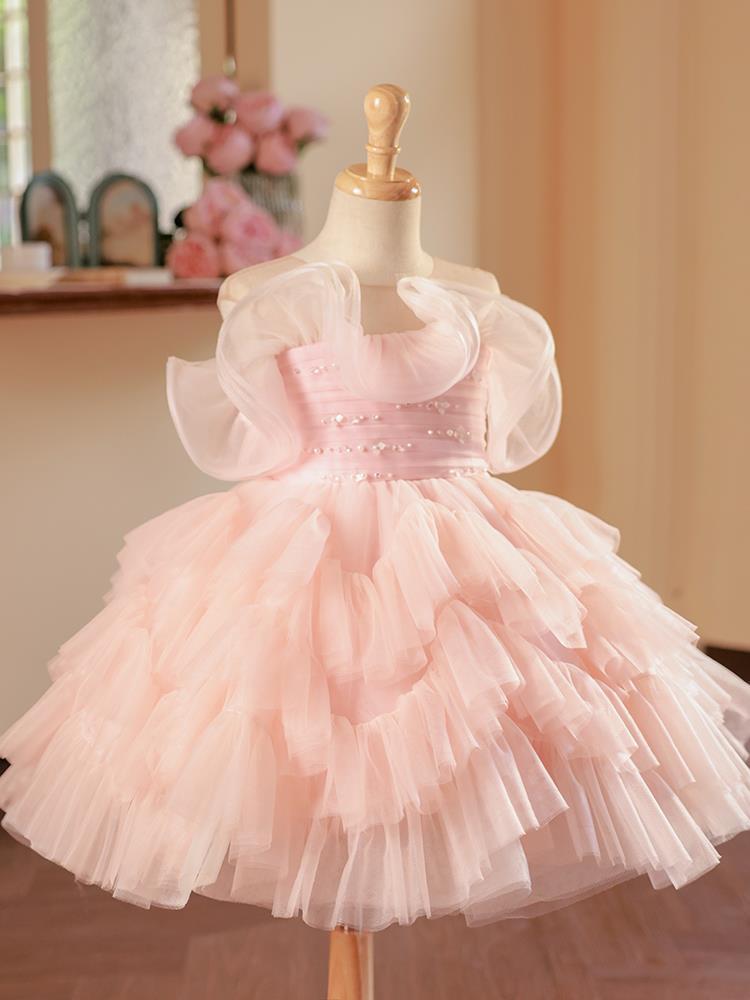 Robe de spectacle de piano pour filles, jupon de princesse