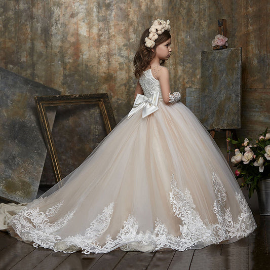 Robe de soirée Tutu en Tulle pour filles, modèle d'anniversaire, défilé