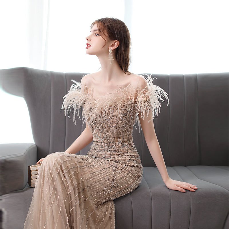 High-end Luxury Fishtail Evening Dress