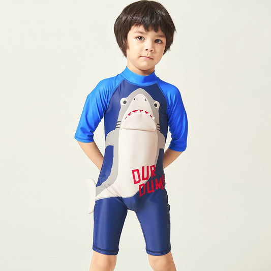 Boy Student Baby One Piece Swimsuit Surf Suit