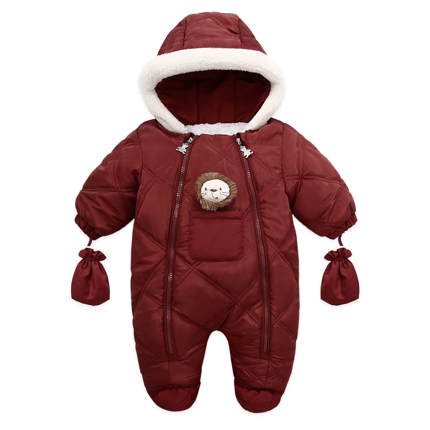 Cartoon Children's Thickened Warm Baby Onesie Romper