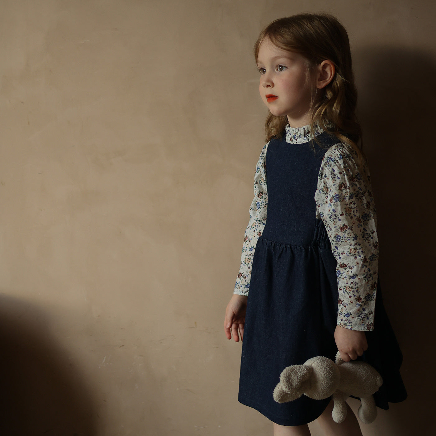 Jupe gilet en velours côtelé rétro pour filles, tempérament de Niche, jupe longue pour enfants d'automne et d'hiver