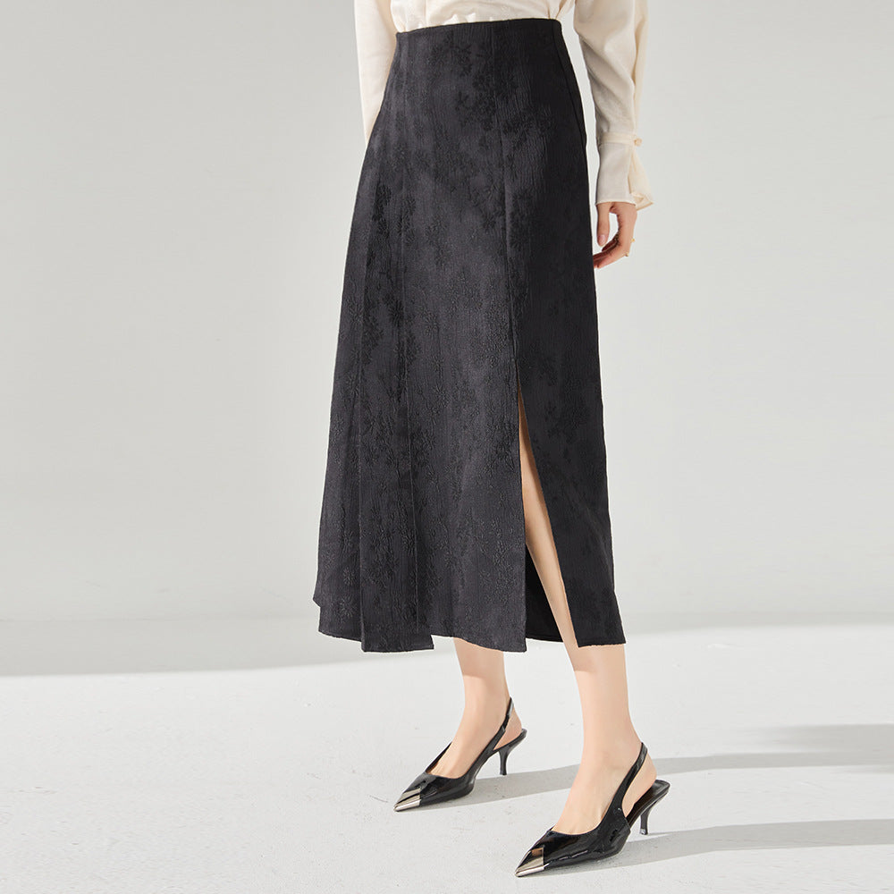 Jacquard Improved Horse-face Skirt Skirt For Women