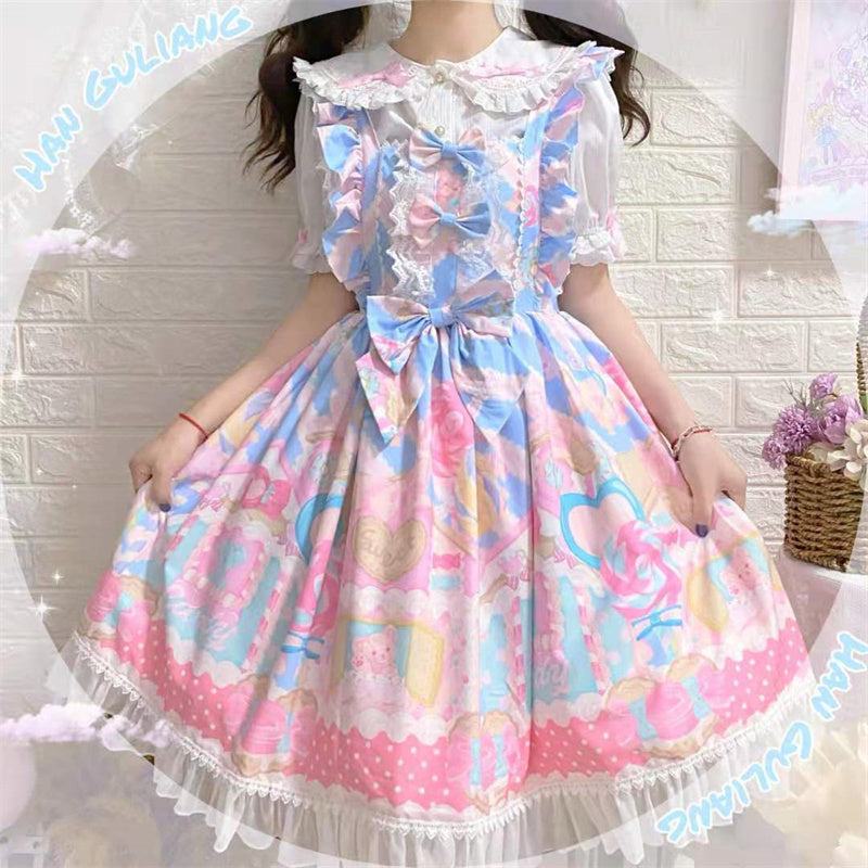 Lolita Candy House Cute Suspender Jsk Dress Summer