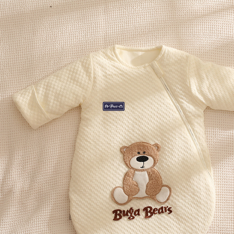 Autumn And Winter Thickening Spring And Autumn Pure Cotton Newborn Baby Anti-shock Sleeping Bag