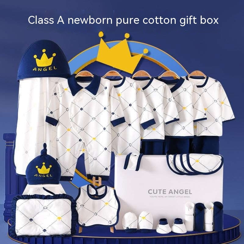 Vêtements pour bébés, costume en pur coton pour nouveau-né, coffret cadeau