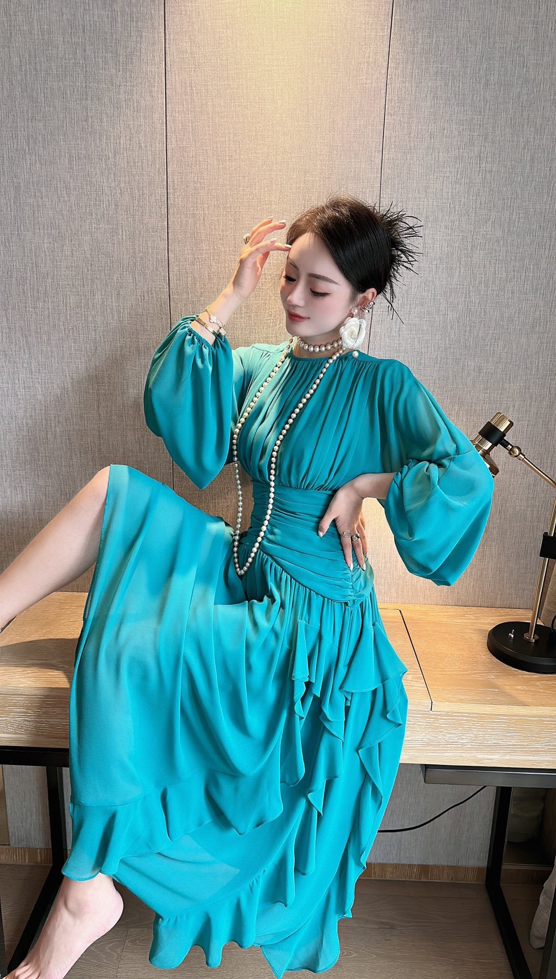 High Waist Big Swing Long Fairy Dress