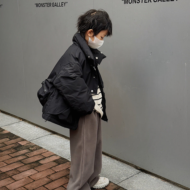 Chaqueta bonita de invierno para niños, parte superior gruesa acolchada de algodón