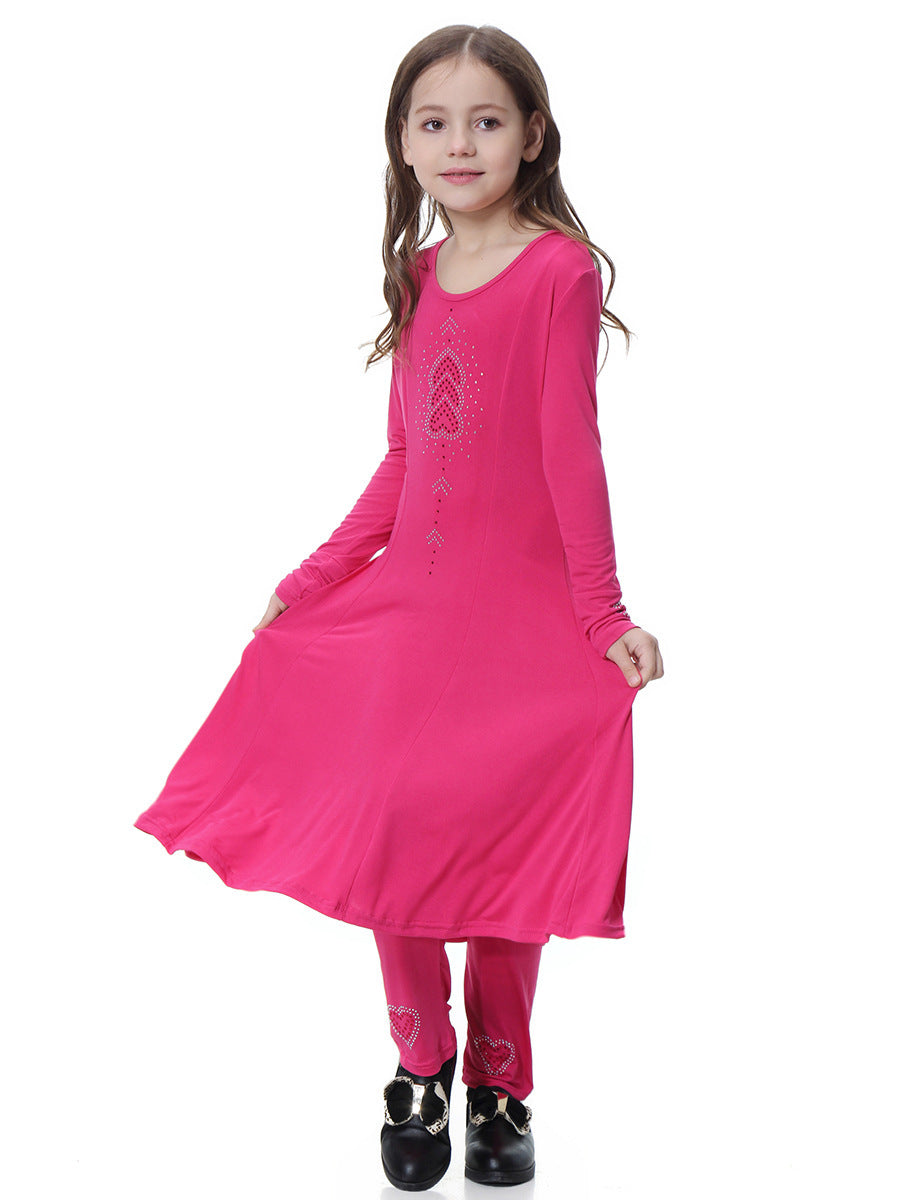 Robe ensemble de personnalité de la mode pour filles