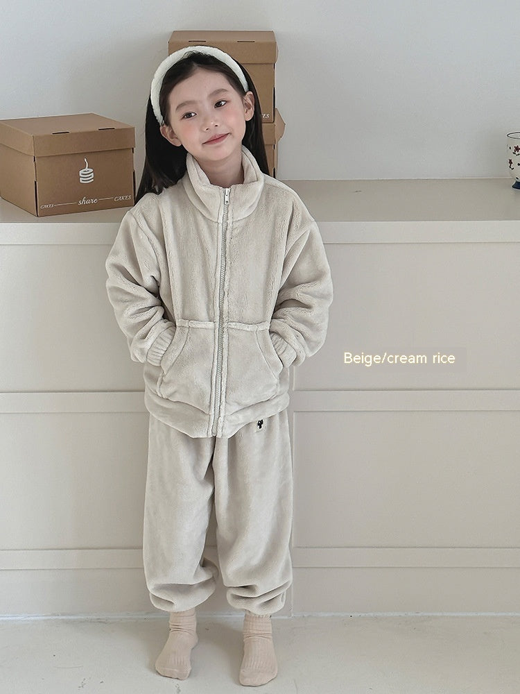 Boys And Girls Home Wear Pajamas Set