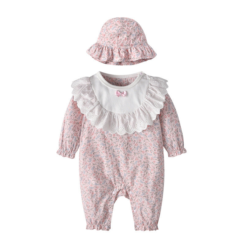 Cute Butterfly Hooded Baby Spring Jumpsuit