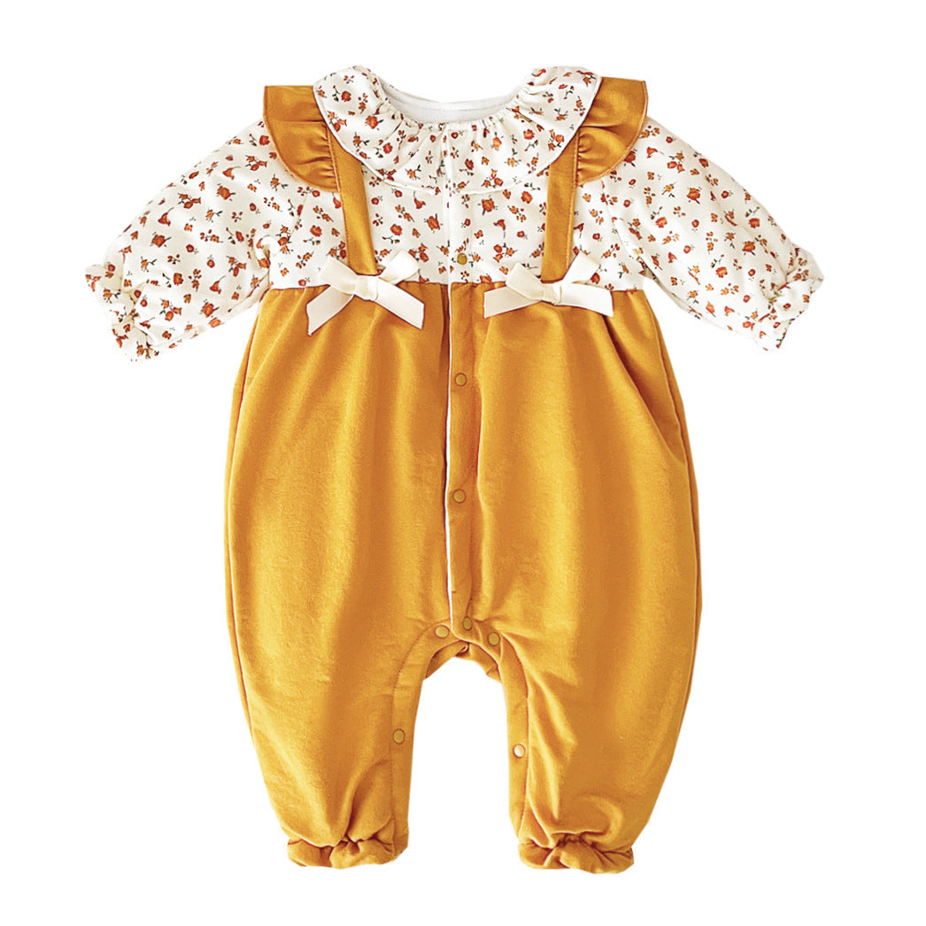 Bébé Onesie nouveau faux deux pièces barboteuse vêtements en coton