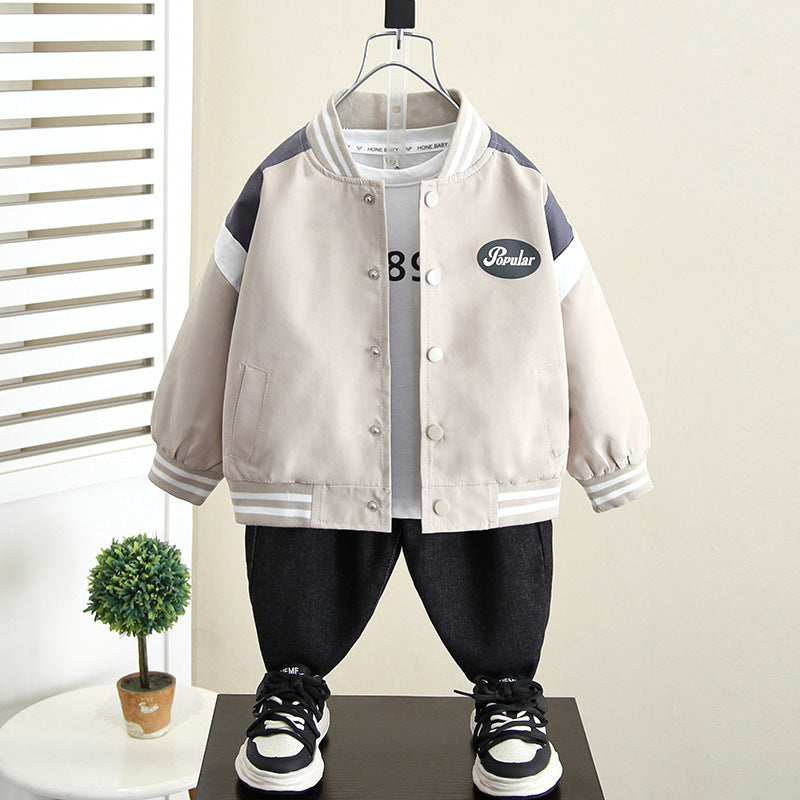 Chaqueta de uniforme de béisbol de niño de moda