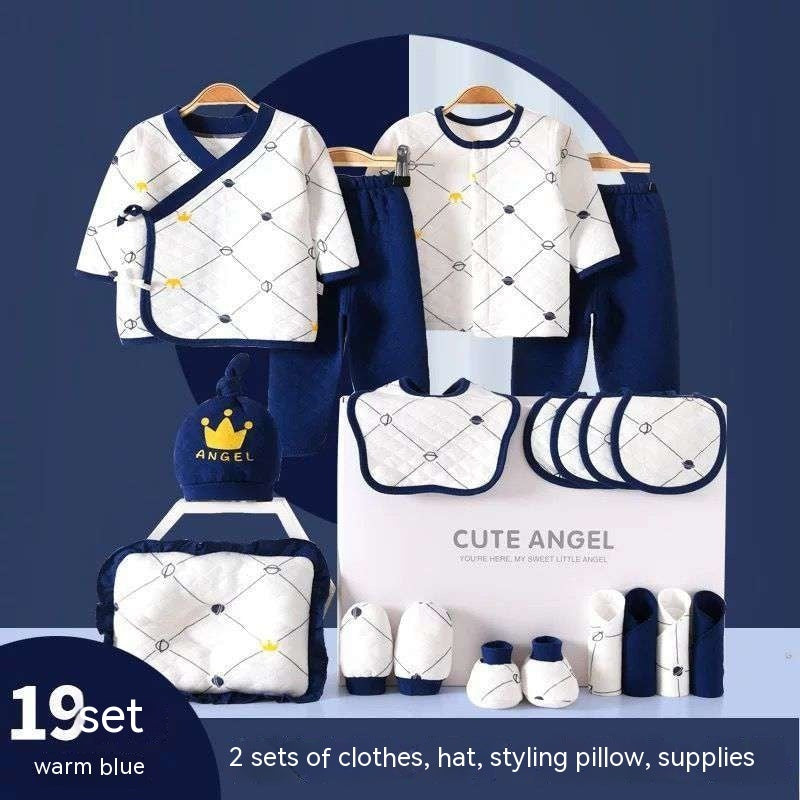 Vêtements pour bébés, costume en pur coton pour nouveau-né, coffret cadeau