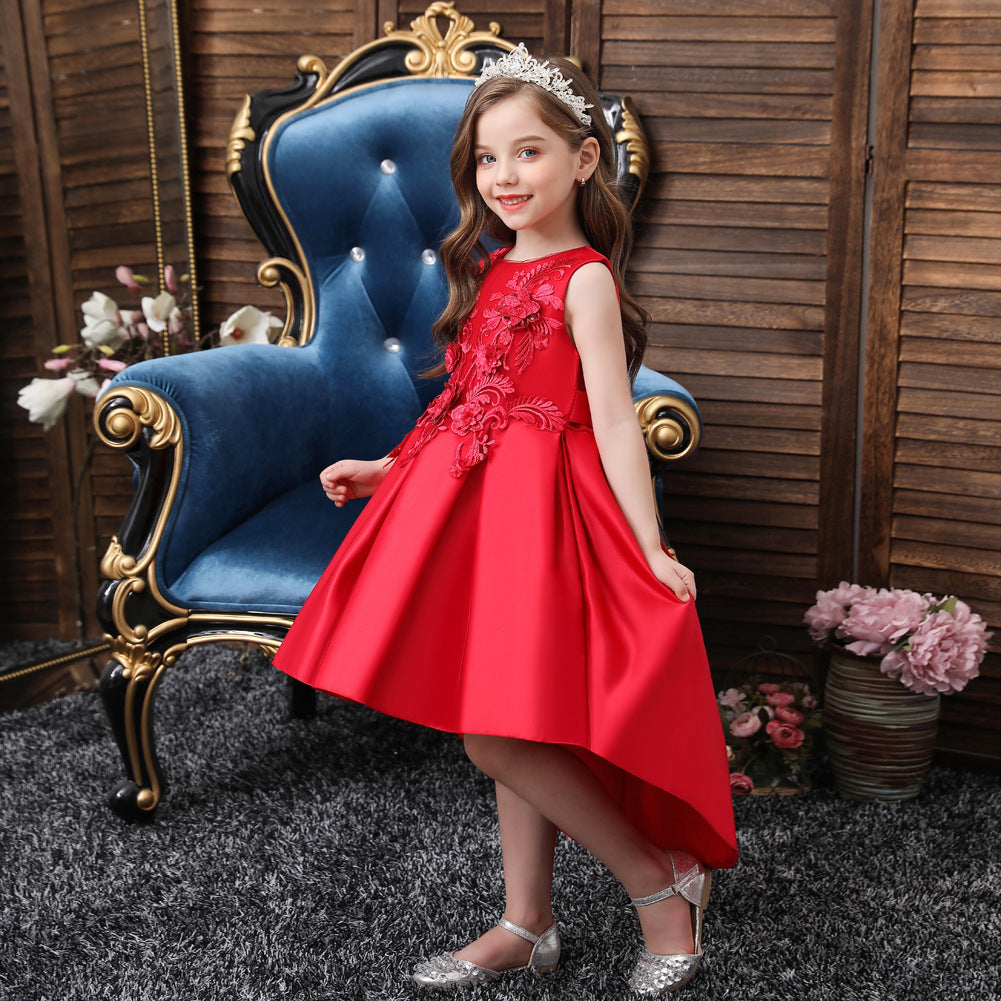 Robe de princesse en satin pour filles