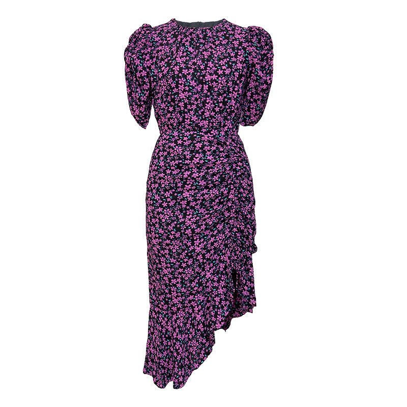 Vestido elegante con estampado floral para mujer