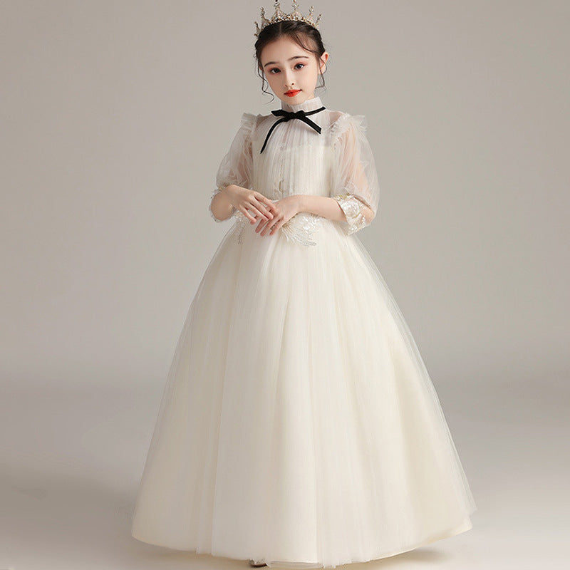 Robe de soirée de mariage en dentelle pour enfants