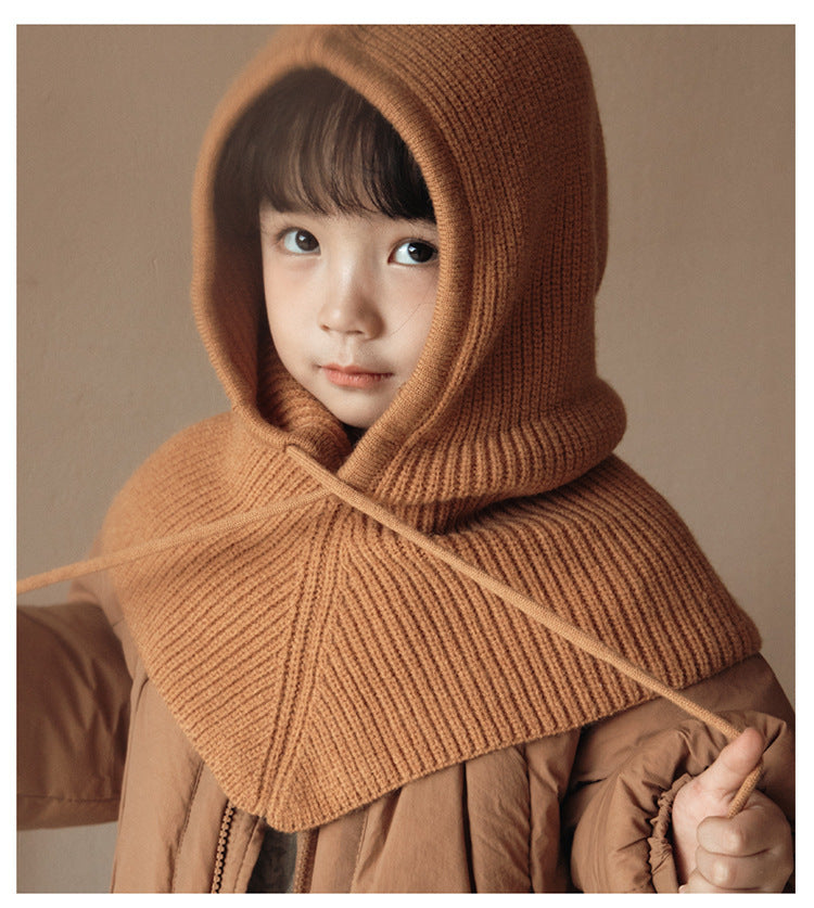 Autumn And Winter New Children Knitted Hat Down Jacket