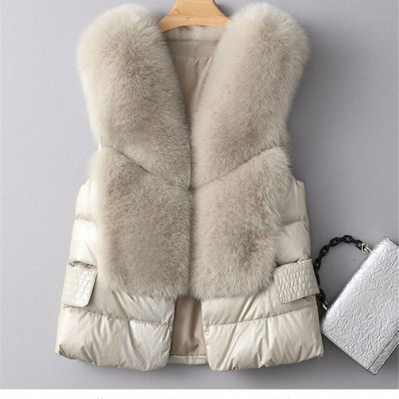 Gilet en Laine Gilet Doudoune Courte