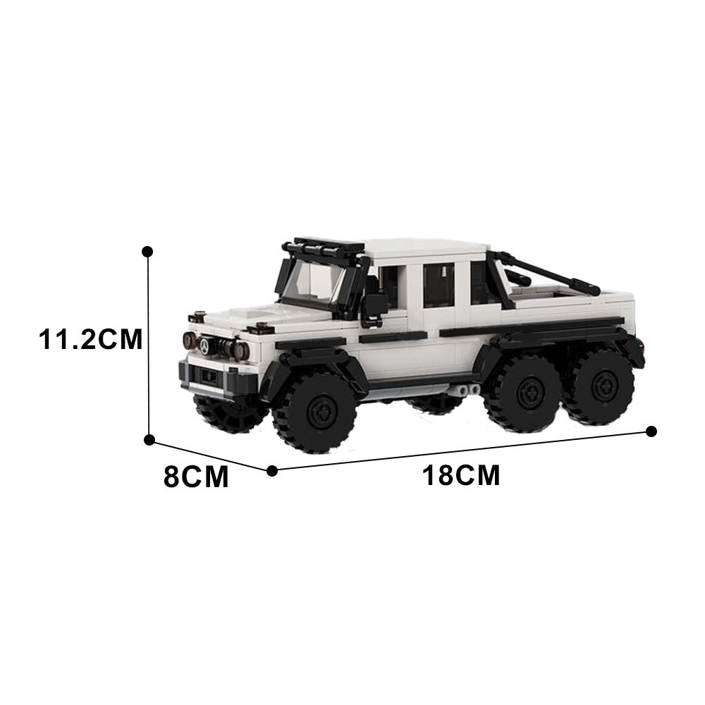 Modèle de blocs de construction de voiture Puzzle G63amg6x6