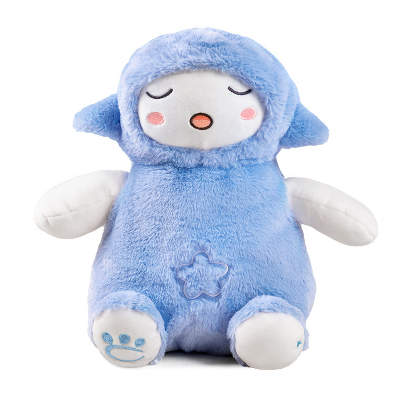 Cloak Man Lamb Toot Baby Plush Doll Newborn Sound And Light Soothing Sleeping Toys