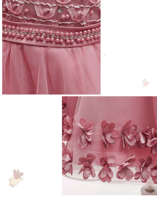 Tutu Skirt Girls Birthday Piano Performance Princess Dress